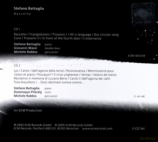 Battaglia Stefano: Raccolto [CD]