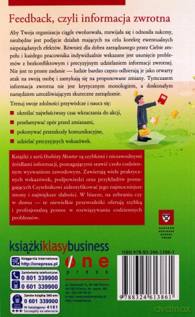 Feedback czyli informacja zwrotna. Osobisty mentor - Harvard Business School Press [KSIĄŻKA]