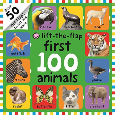 Lift-the-Flap First 100 Animals (First 100 Lift-the-Flap Books) - Roger Priddy [KSIĄŻKA]