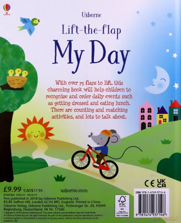 Lift-the-Flap My Day: 1 (Young Lift-the-flap) - Holly Bathie [KSIĄŻKA]