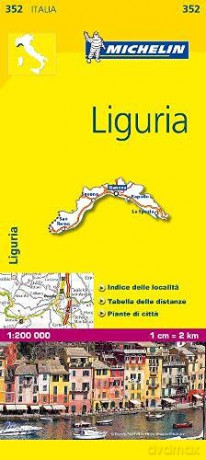 Liguria - Michelin Local Map 352: Map (Michelin Local Maps, 352) - Michelin [KSIĄŻKA]
