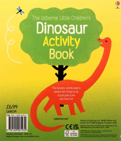 Little Children's Dinosaur Activity Book (Little Children's Activity Books) - Rebecca Gilpin [KSIĄŻKA]