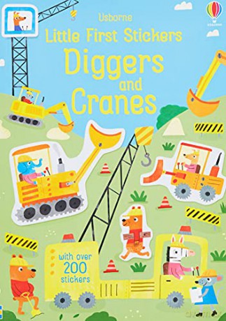 Little First Stickers Diggers and Cranes - Hannah Watson [KSIĄŻKA]