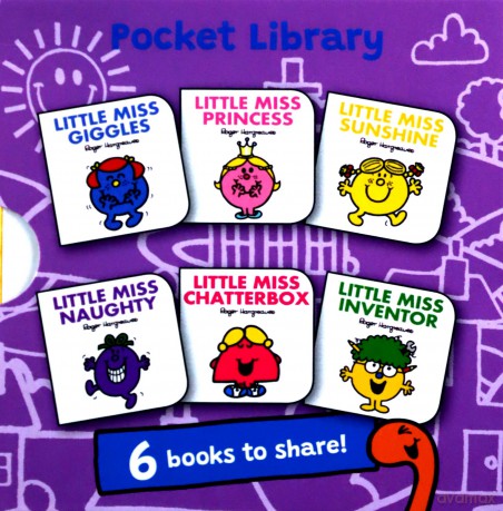 Little Miss: Pocket Library: Six board books for toddlers to enjoy - Roger Hargreaves [KSIĄŻKA]
