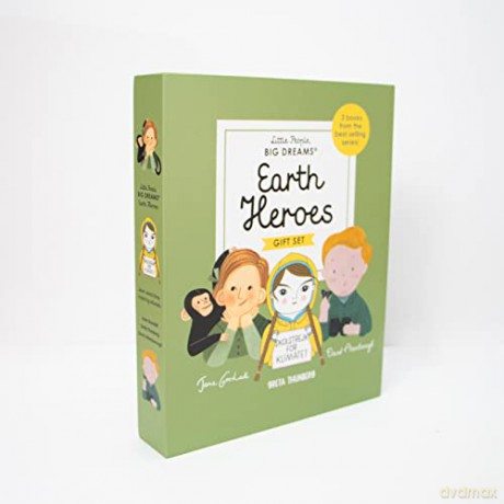 Little People, BIG DREAMS: Earth Heroes: 3 books from the best-selling series! Jane Goodall - Greta Thunberg - David Attenborough - Maria Isabel Sanchez Vegara [KSIĄŻKA]