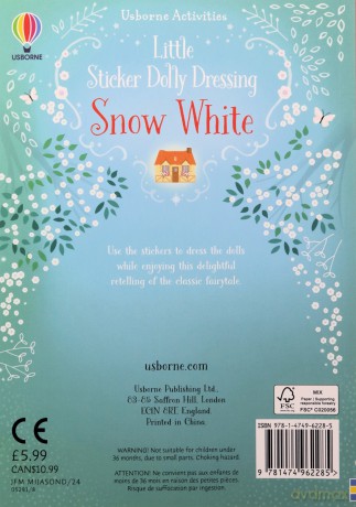 Little Sticker Dolly Dressing Snow White - Fiona Watt [KSIĄŻKA]