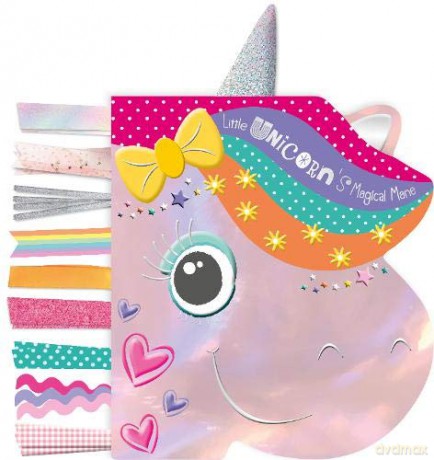 Little Unicorn's Magical Mane (Board book with ribbons) - Make Believe Ideas [KSIĄŻKA]