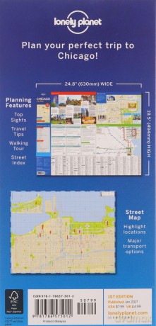 Lonely Planet Chicago City Map - Lonely Planet [KSIĄŻKA]