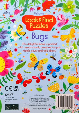 Look and Find Puzzles Bugs - Kirsteen Robson [KSIĄŻKA]