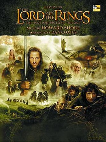 Lord Of The Rings Trilogy: Music from the Motion Pictures Arranged for Easy Piano - Howard Shore [KSIĄŻKA]