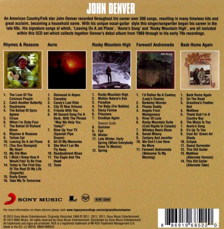 John Denver: Original Album Classics [5CD]