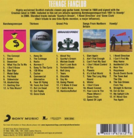 Teenage Fanclub: Original Album Classics [5CD]