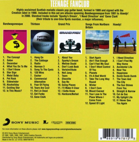 Teenage Fanclub: Original Album Classics [5CD]