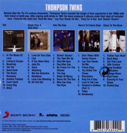 Thompson Twins: Original Album Classics [5CD]
