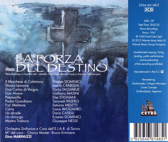 Dominici/Caniglia/Tagliabue: Verd:La Forza Del Destino [2CD]