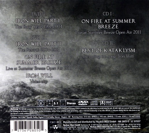 Kataklysm: Iron Will - 20years Determined (digipack) [2CD]+[2DVD]