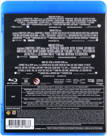 Christopher Nolan Kolekcja Reżyserska: Batman - Początek / Batman: Mroczny rycerz / Prestiż / Incepcja [6Blu-Ray]