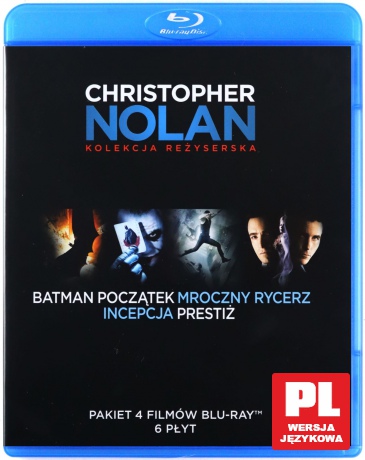 Christopher Nolan Kolekcja Reżyserska: Batman - Początek / Batman: Mroczny rycerz / Prestiż / Incepcja [6Blu-Ray]