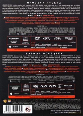 Batman-Początek / Batman: Mroczny rycerz [BOX] [4DVD]