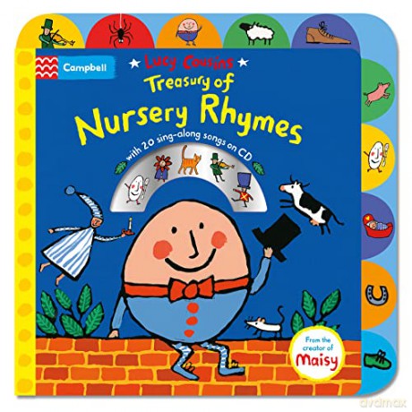 Lucy Cousins Treasury of Nursery Rhymes Book and CD: Big Book of Nursery Rhymes and CD - Lucy Cousins [KSIĄŻKA]