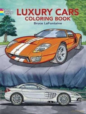 Luxury Cars Coloring Book (Dover History Coloring Book) - Bruce LaFontaine [KSIĄŻKA]