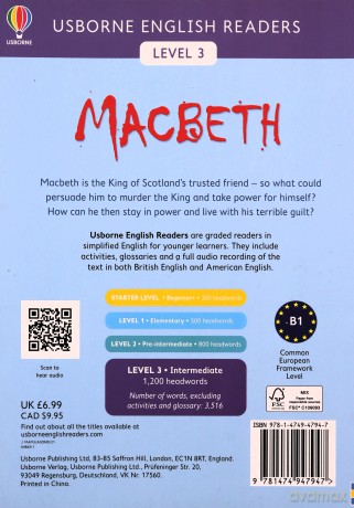 Macbeth (English Readers Level 3): 1 - Mairi Mackinnon [KSIĄŻKA]