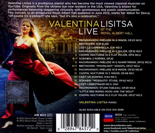 Valentina Lisitsa: Live At The Royal Albert Hall [CD]