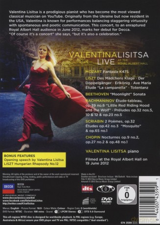 Valentina Lisitsa: Live At The Royal Albert Hall [DVD]