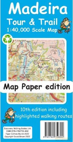 Madeira Tour and Trail Map (10th paper edition) - David Brawn [KSIĄŻKA]