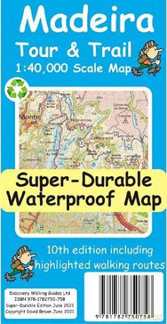 Madeira Tour and Trail Super Durable Map 10th edition - Brawn [KSIĄŻKA]
