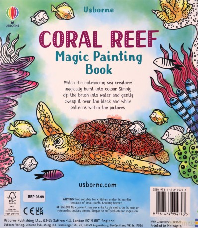 Magic Painting Coral Reef (Magic Painting Books) - Abigail Wheatley [KSIĄŻKA]