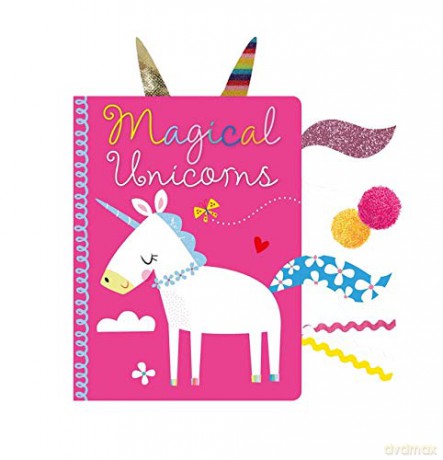 Magical Unicorns Board Book with fabric tabs - Make Believe Ideas [KSIĄŻKA]