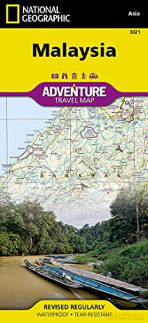 Malaysia: Travel Maps International Adventure Map (National Geographic Adventure Map) - National Geographic Maps [KSIĄŻKA]