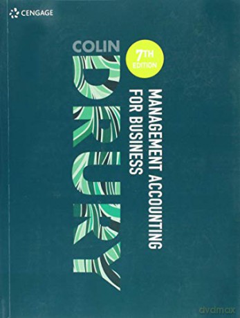 Management Accounting for Business - Colin Drury [KSIĄŻKA]
