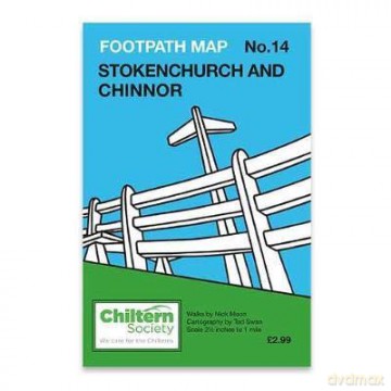 Map 14 Footpath Map No. 14 Stokenchurch and Chinnor: Sixth Edition - In Colour (Chiltern Society Footpath Maps) - Nick Moon [KSIĄŻKA]