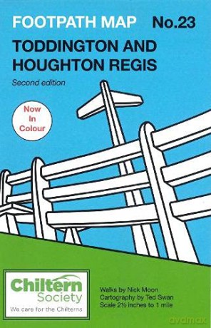 Map 23 Footpath Map No. 23 Toddington and Houghton Regis: Second Edition - In Colour (Chiltern Society Footpath Maps) - Nick Moon [KSIĄŻKA]
