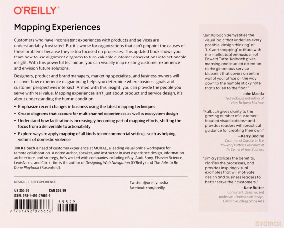 Mapping Experiences: A Complete Guide to Creating Value through Journeys, Blueprints, and Diagrams: A Complete Guide to Customer Alignment Through Journeys, Blueprints, and Diagrams - James Kalbach [KSIĄŻKA]