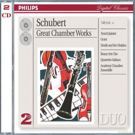 Beaux Arts Trio/Quartetto Italiano/Acade: Schubert:Great Chamber Works [CD]