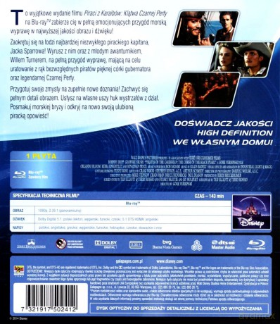 Jestem numerem cztery / Piraci z Karaibów: Klątwa Czarnej Perły (Disney) [2xBlu-Ray]