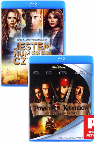 Jestem numerem cztery / Piraci z Karaibów: Klątwa Czarnej Perły (Disney) [2xBlu-Ray]