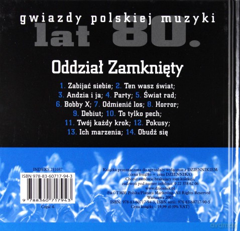 Gwiazdy Polskiej Muzyki Lat 80. 4: Oddział Zamknięty (digibook) [CD]