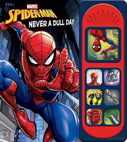 Marvel Spider-man - Never a Dull Day Sound Book - PI Kids (Play-A-Sound) - PI Kids [KSIĄŻKA]