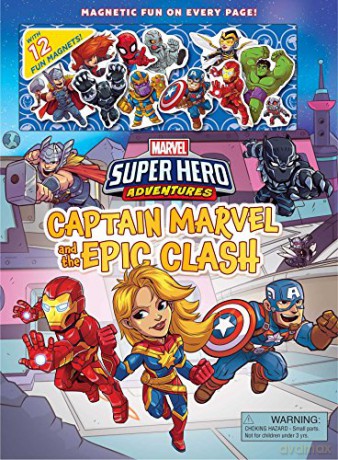 Marvel Super Hero Adventures: Captain Marvel and the Epic Clash (Magnetic Hardcover) - JoAnn Padgett [KSIĄŻKA]