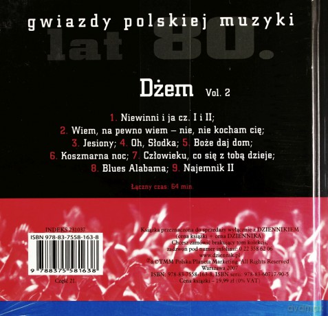 Gwiazdy Polskiej Muzyki Lat 80. 21: Dżem vol. 2 (digibook) [CD]