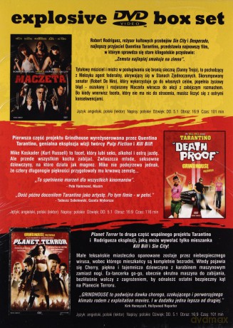 Exploitation: Maczeta / Grindhouse: Death Proof / Grindhouse 2: Planet Terror [3DVD]