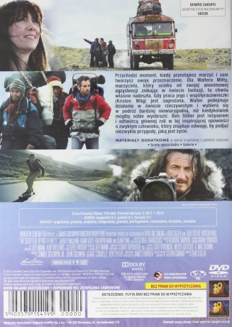 Sekretne życie Waltera Mitty [DVD]