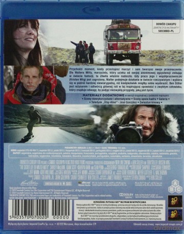Sekretne życie Waltera Mitty [Blu-Ray]