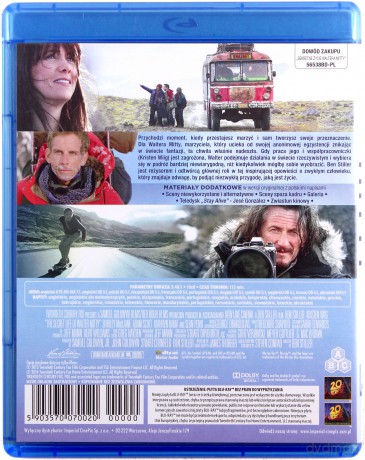 Sekretne życie Waltera Mitty [Blu-Ray]