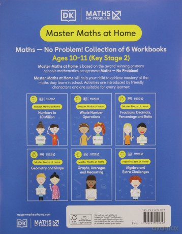 Maths - No Problem! Collection of 6 Workbooks, Ages 10-11 (Key Stage 2) (Master Maths At Home) - Maths - No Problem! [KSIĄŻKA]