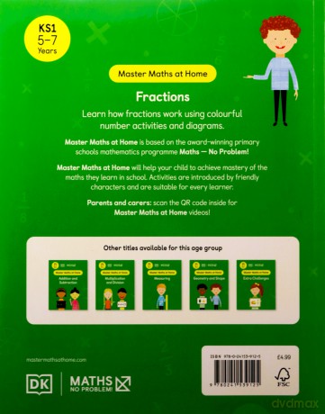 Maths - No Problem! Fractions, Ages 5-7 (Key Stage 1) (Master Maths At Home) - Maths - No Problem! [KSIĄŻKA]